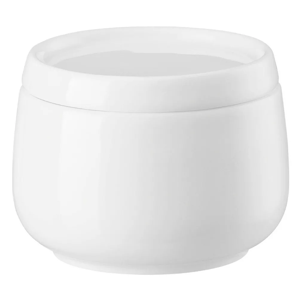 SUGAR BOWL WITH LID, BONE CHINA NEVE