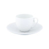 TAZZA CAPPUCCINO CON PIATTO, HEMISPHERE BIANCO