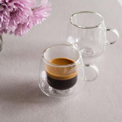 SET OF 2 ARTESANO COFFEE GLASSES 11-7203-8084