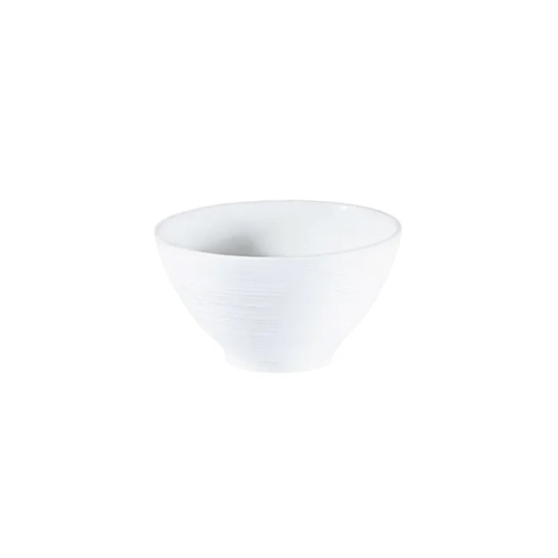 6 CM SAKE BOWL, SATIN WHITE HEMISPHERE