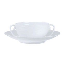 BROTH CUP WITH SAUCER,...