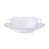 TAZZA BRODO CON PIATTO, HEMISPHERE BIANCO