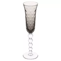 CALICE FLUTE IN CRISTALLO GRIGIO, BUBBLES 17708016