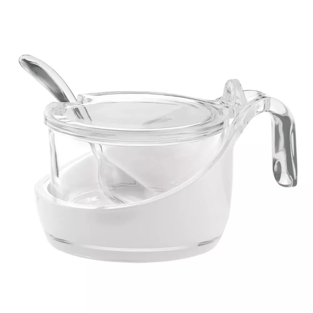 PARMESAN CONTAINER WITH SPOON, EVERYDAY ACRYLIC