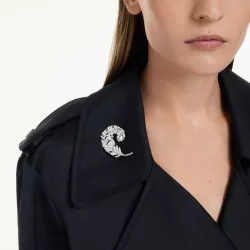 SPILLA IDYLLIA BIANCO, PLACCATURA RODIO 5747549