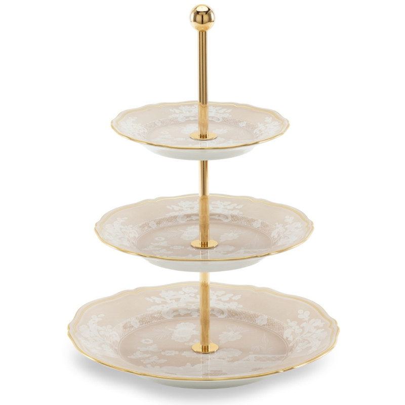 PORCELAIN 3 TIERED SERVER, ORIENTE ITALIANO