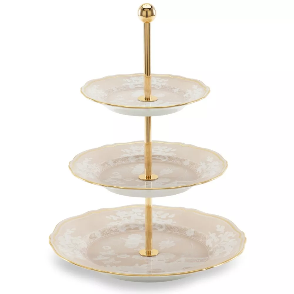 PORCELAIN 3 TIERED SERVER, ORIENTE ITALIANO