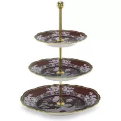 PORCELAIN 3 TIERED SERVER, ORIENTE ITALIANO