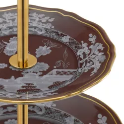 PORCELAIN 3 TIERED SERVER, ORIENTE ITALIANO