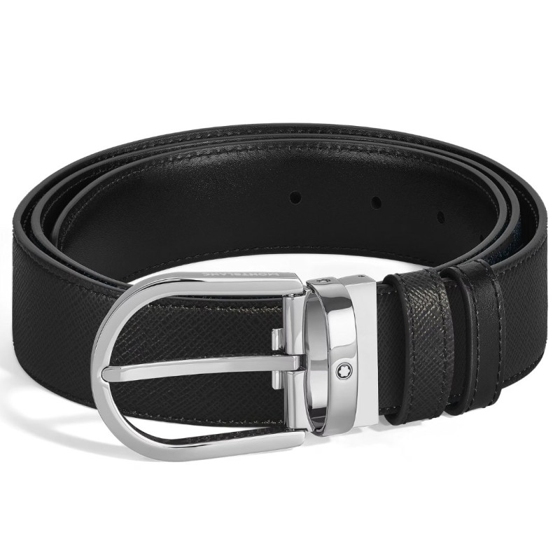 BLACK REVERSIBLE BELT, MEISTERSTUCK + SARTORIAL