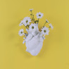 WHITE HEART VASE 25 CM, LOVE IN BLOOM