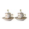 COFFEE CUPS SET FOR 2, AURUM ORIENTE ITALIANO