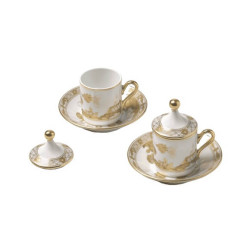 COFFEE CUPS SET FOR 2, AURUM ORIENTE ITALIANO