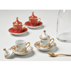 SET TAZZINE CAFFE PER 2, AURUM ORIENTE ITALIANO