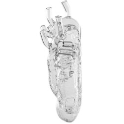 GLASS HEART VASE 25 CM, LOVE IN BLOOM 9922