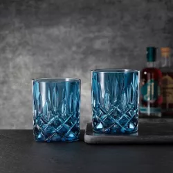 SET DI 2 BICCHIERI DA WHISKY NOBLESSE BLU - 104243