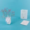 WHITE HEART VASE 25 CM, LOVE IN BLOOM