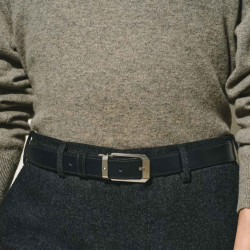 REVERSIBLE BELT, BLACK AND BROWN 116579