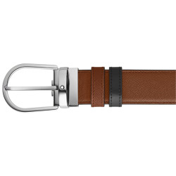 REVERSIBLE LEATHER BELT, BROWN & BLACK SARTORIAL