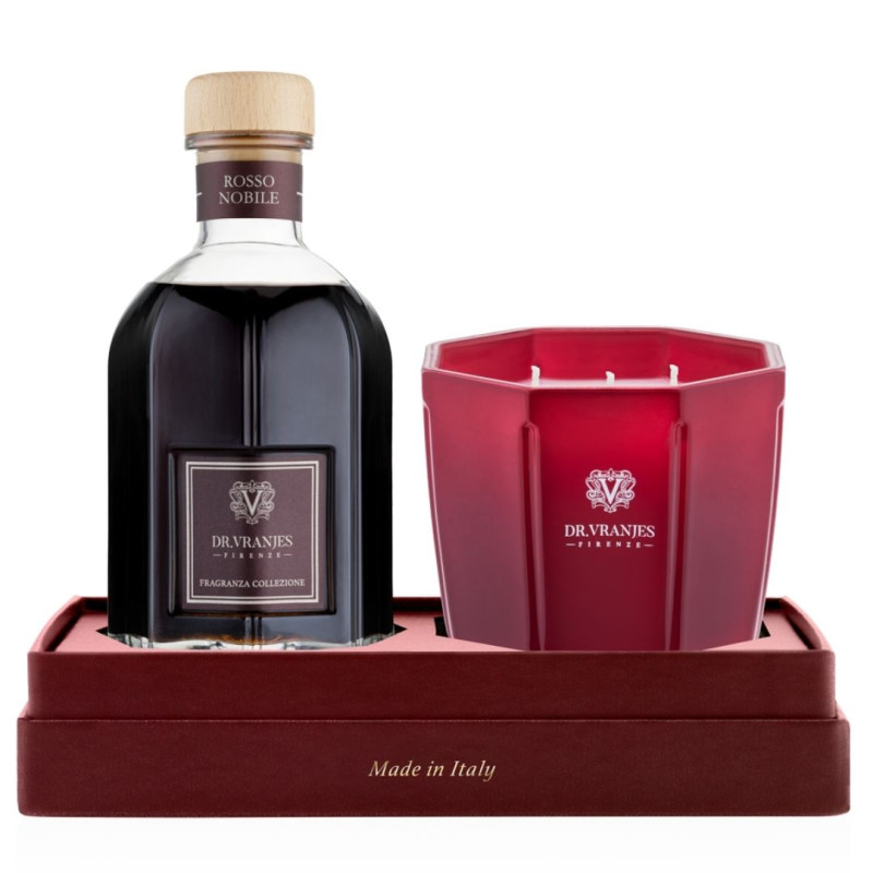 GIFT BOX ROSSO NOBILE HOME FRAGRANCE 500 ML + CANDLE M