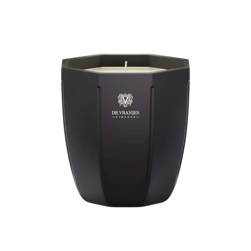 ROSA E TOBACCO SCENTED CANDLE, ONYX VASE