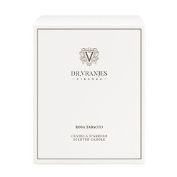 ROSA E TOBACCO SCENTED CANDLE, ONYX VASE