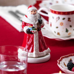 TURNING SANTA MUSIC FIGURINE, 1486406302