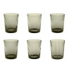 SET OF 6 COLOURED TUMBLERS, TRIBECA