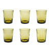 SET OF 6 COLOURED TUMBLERS, TRIBECA