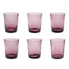 SET OF 6 COLOURED TUMBLERS, TRIBECA