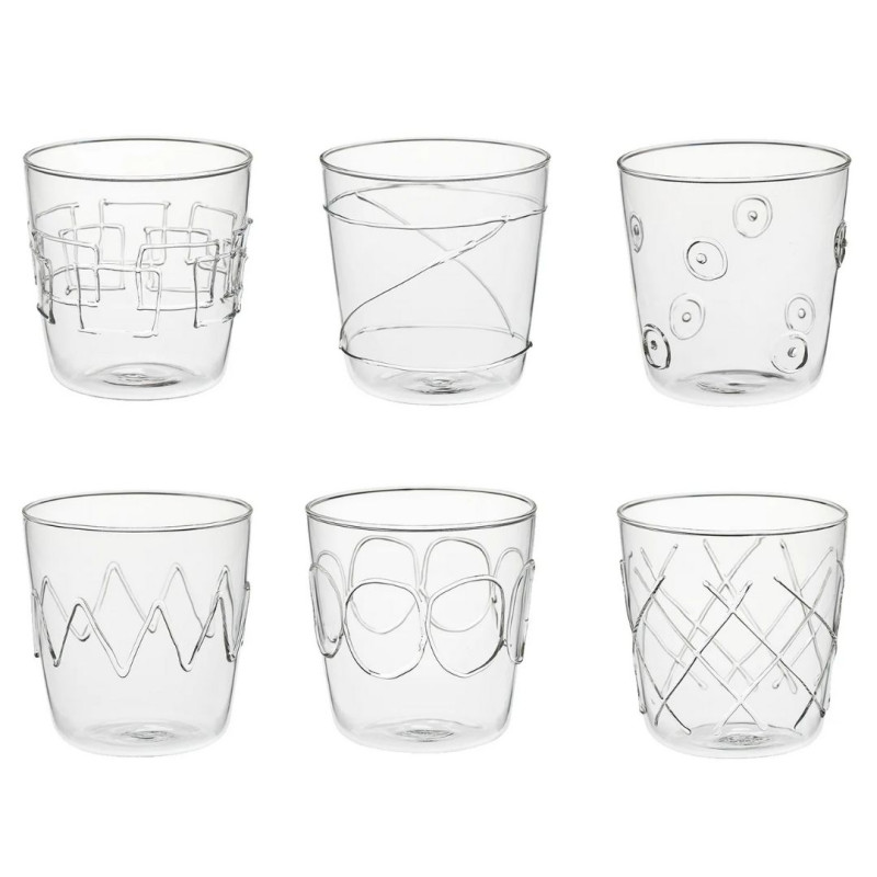 SET OF 6 DECORATED TUMBLER, LOLLIPOP LOL008/101