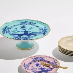 CAKE STAND WITH FOOT 30 CM, ORIENTE ITALIANO