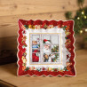 SANTA CLAUS SQUARE BOWL 23 CM, TOYS FANTASY 8332/3718