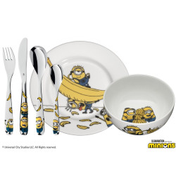 6 PIECES KIDS TABLE SET, MINIONS