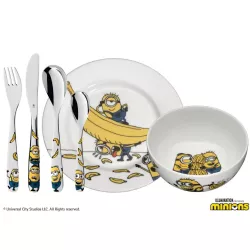 6 PIECES KIDS TABLE SET, MINIONS