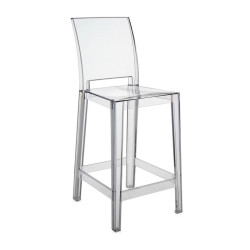 ONE MORE PLEASE STOOL 5895/B4 TRANSPARENT