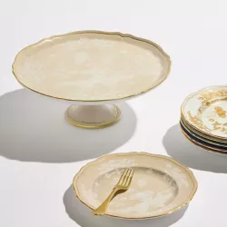 CAKE STAND WITH FOOT 30 CM, ORIENTE ITALIANO