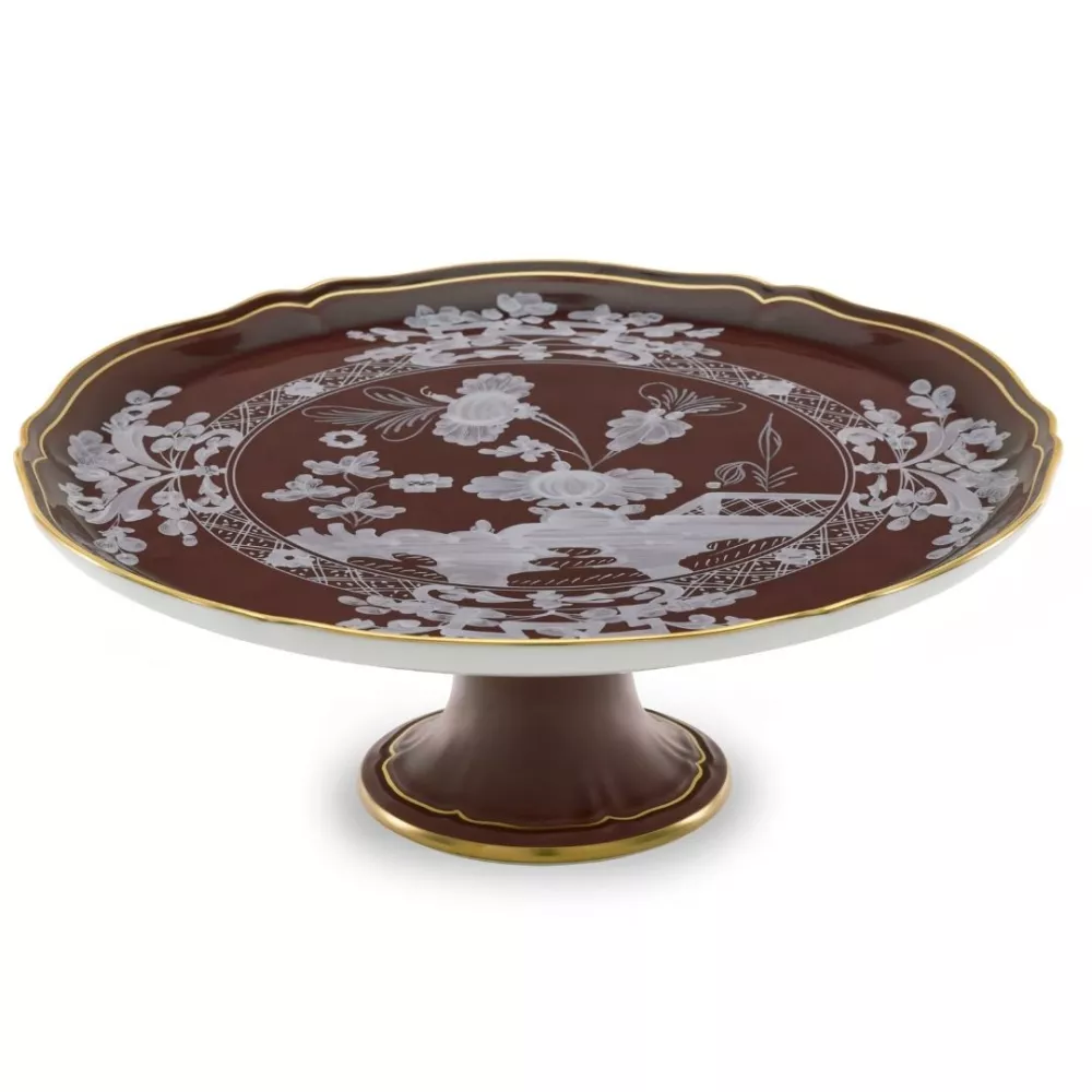 CAKE STAND WITH FOOT 30 CM, ORIENTE ITALIANO