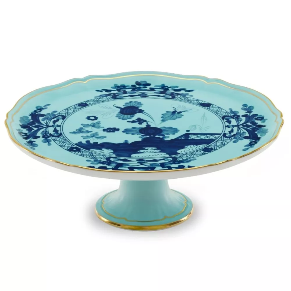 CAKE STAND WITH FOOT 30 CM, ORIENTE ITALIANO