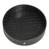 ROUND DESK TRAY, BLACK CROCODILE 135983