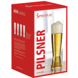 SET OF 4 PILSNER BEER GLASSES, CLASSICS 499/50
