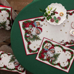 TOYS FANTASY GOBELIN SANTA CLAUS TABLE RUNNER 49 x 143 CM