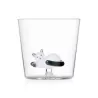 GLASS WITH WHITE CAT, GRAY TAIL 935209094