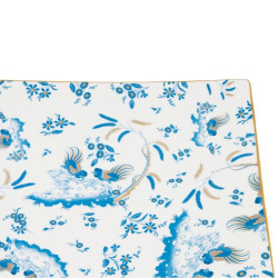 PORCELAIN SQUARED CHANGE TRAY, ORO DI DOCCIA