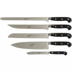 Berkel Elegance Set 3 Coltelli Chef - Acciaio Inox Azotato - Manico Rosso