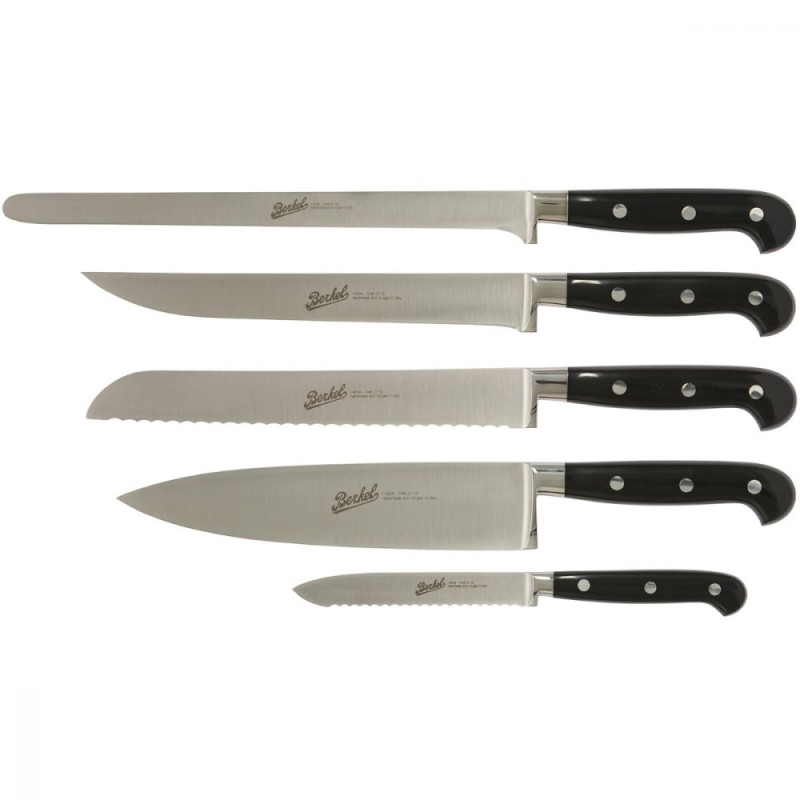 SET 5 CHEF S KNIFES, BLACK ADHOC