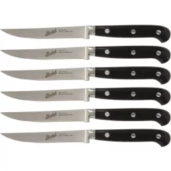 SET 6 SERRATED BLADE STEAK...