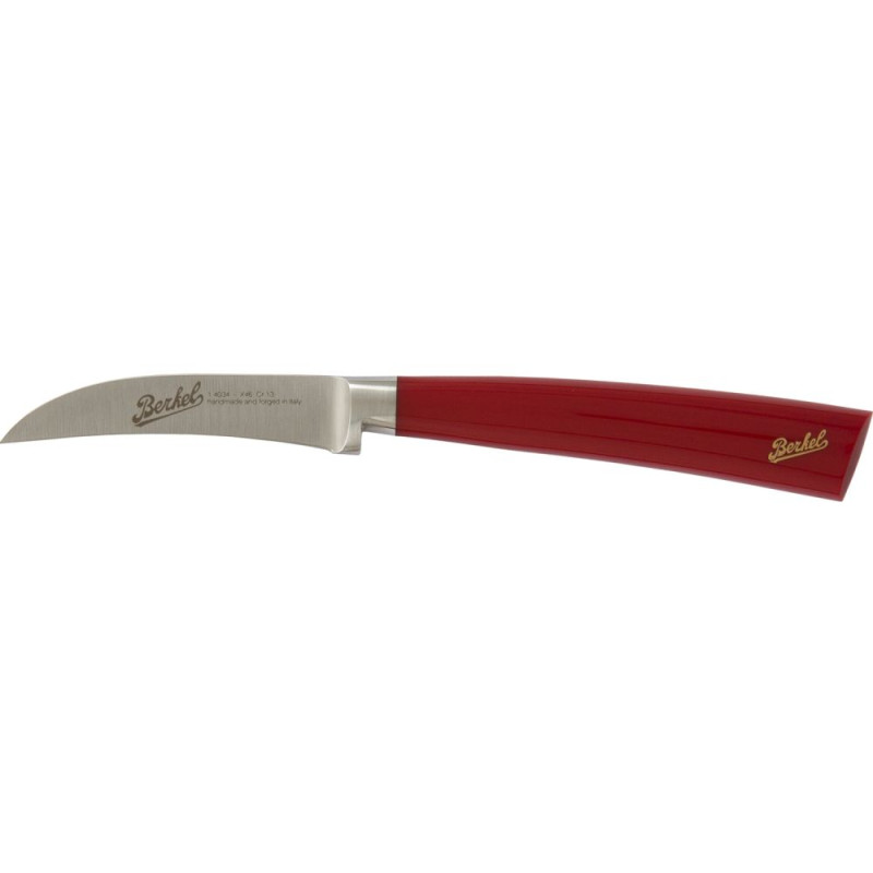 CURVED PARING KNIFE 7 CM, RED ELEGANCE