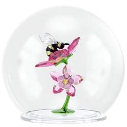 GLASS SPHERE WITH BEE &...