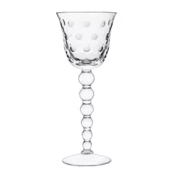 CRYSTAL WINE GLASS, BUBBLES...